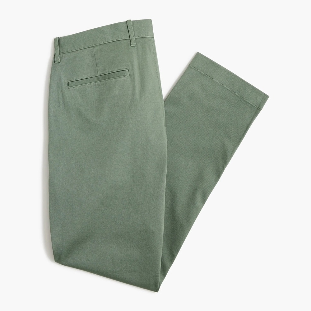 New JCREW Mens 29 / 30 Straight-Fit Flex Chino Pants in Topiary Green $79 H3186 - Picture 2 of 4